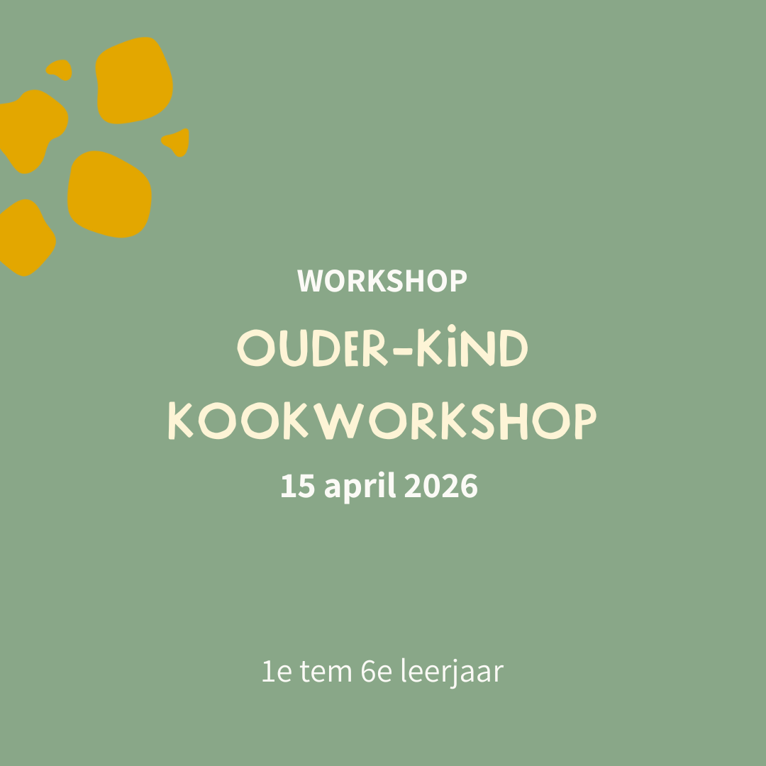 Ouder-kind kookworkshop - 15 april