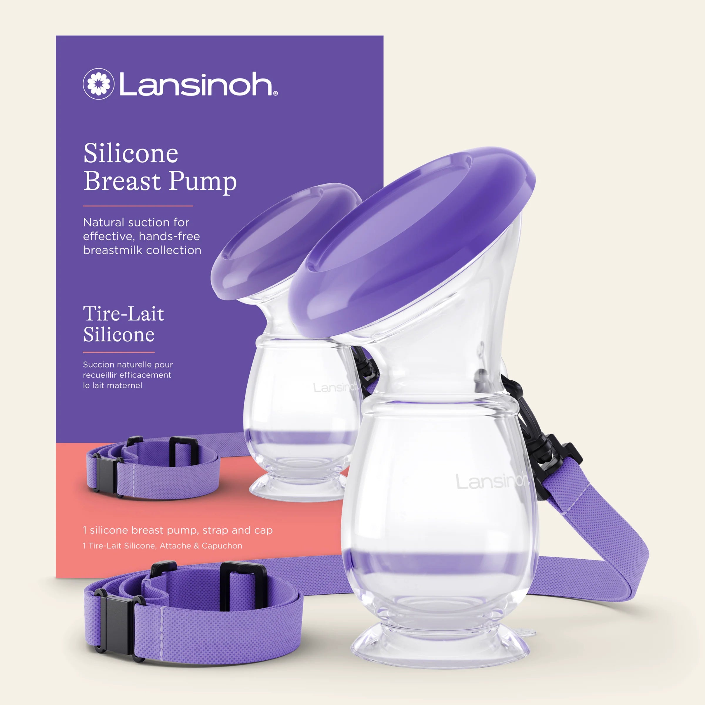 Lansinoh - Siliconen handkolf - Moedermelkcollector