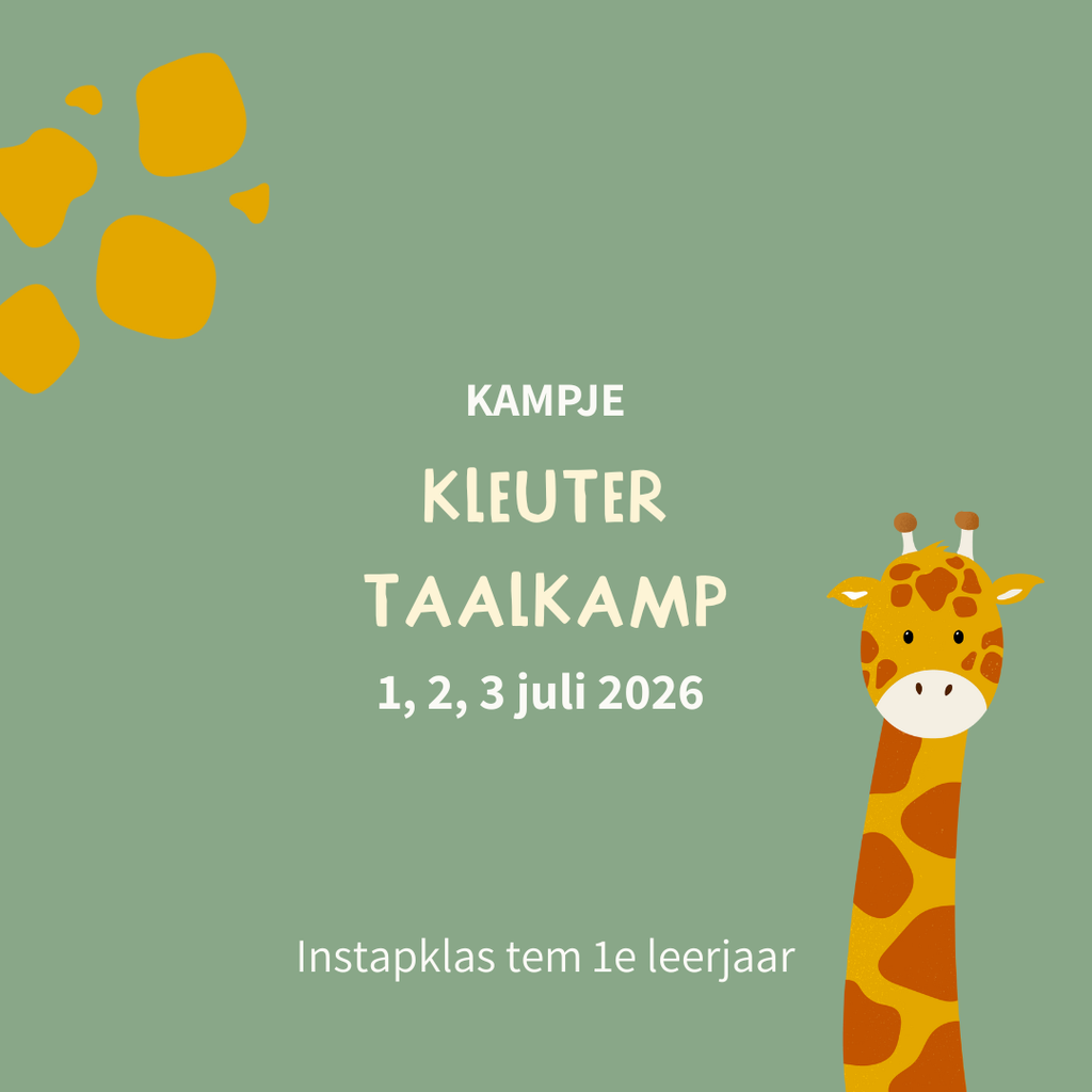 Kleuter taalkamp - 1, 2 & 3 juli