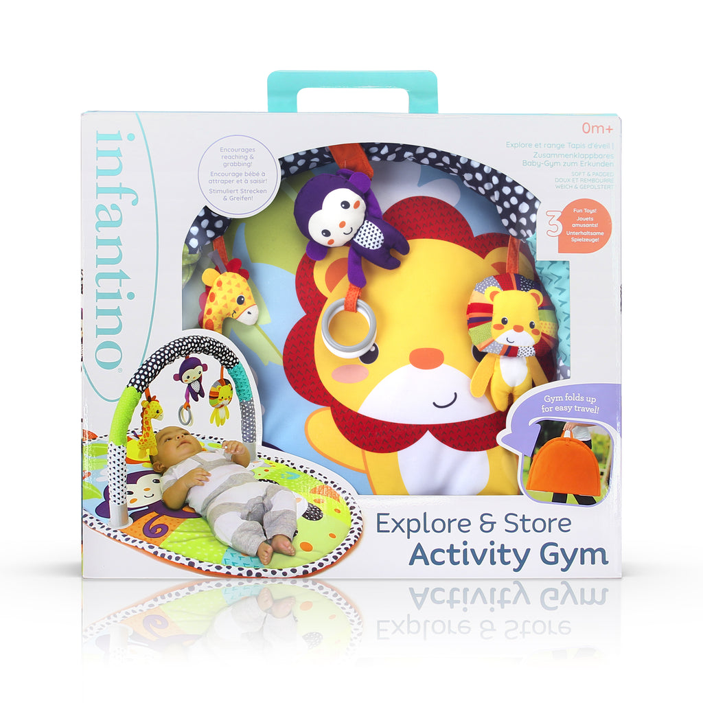 Infantino - Explore & Store Activity Gym - Speelmat met activiteitenrekken
