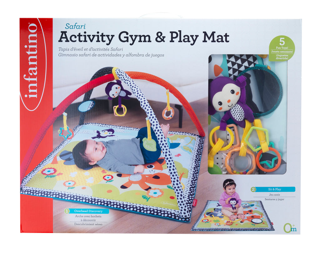 Infantino - Safari Activity Gym & Play Mat