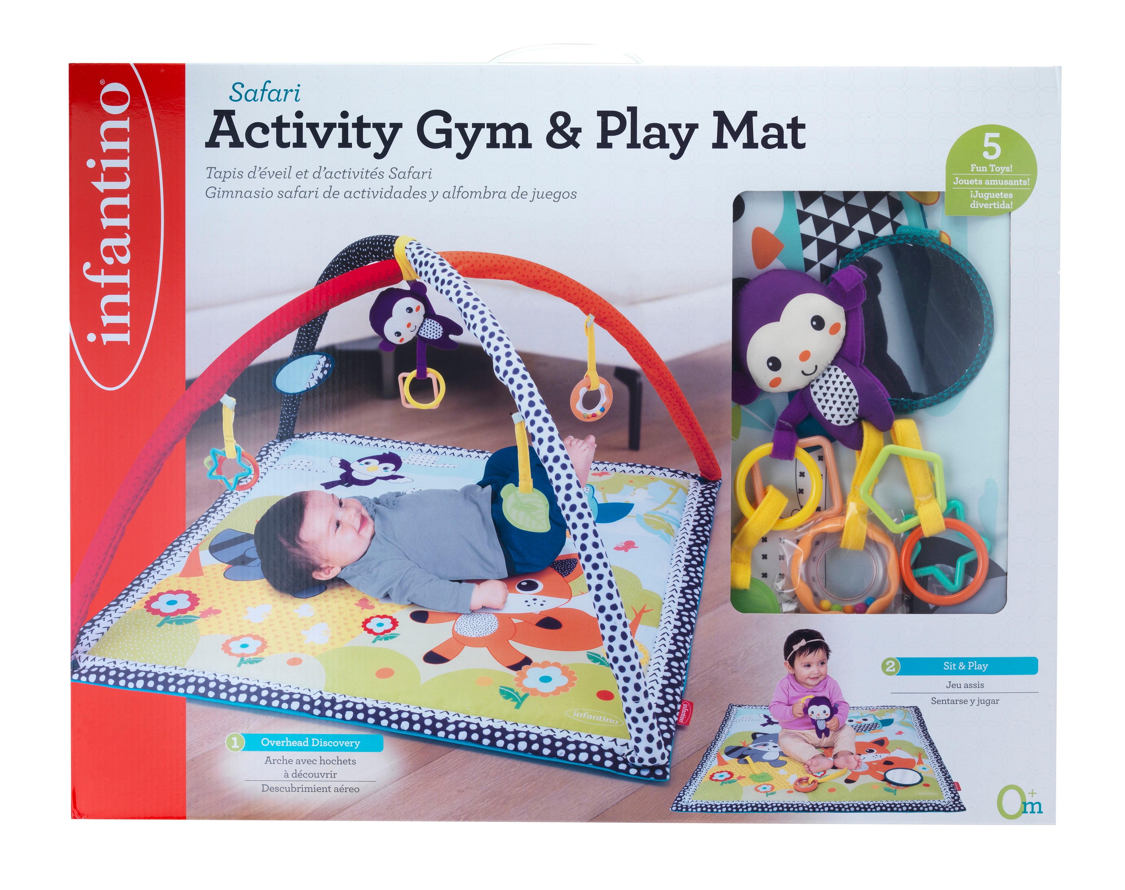 Infantino - Safari Activity Gym & Play Mat