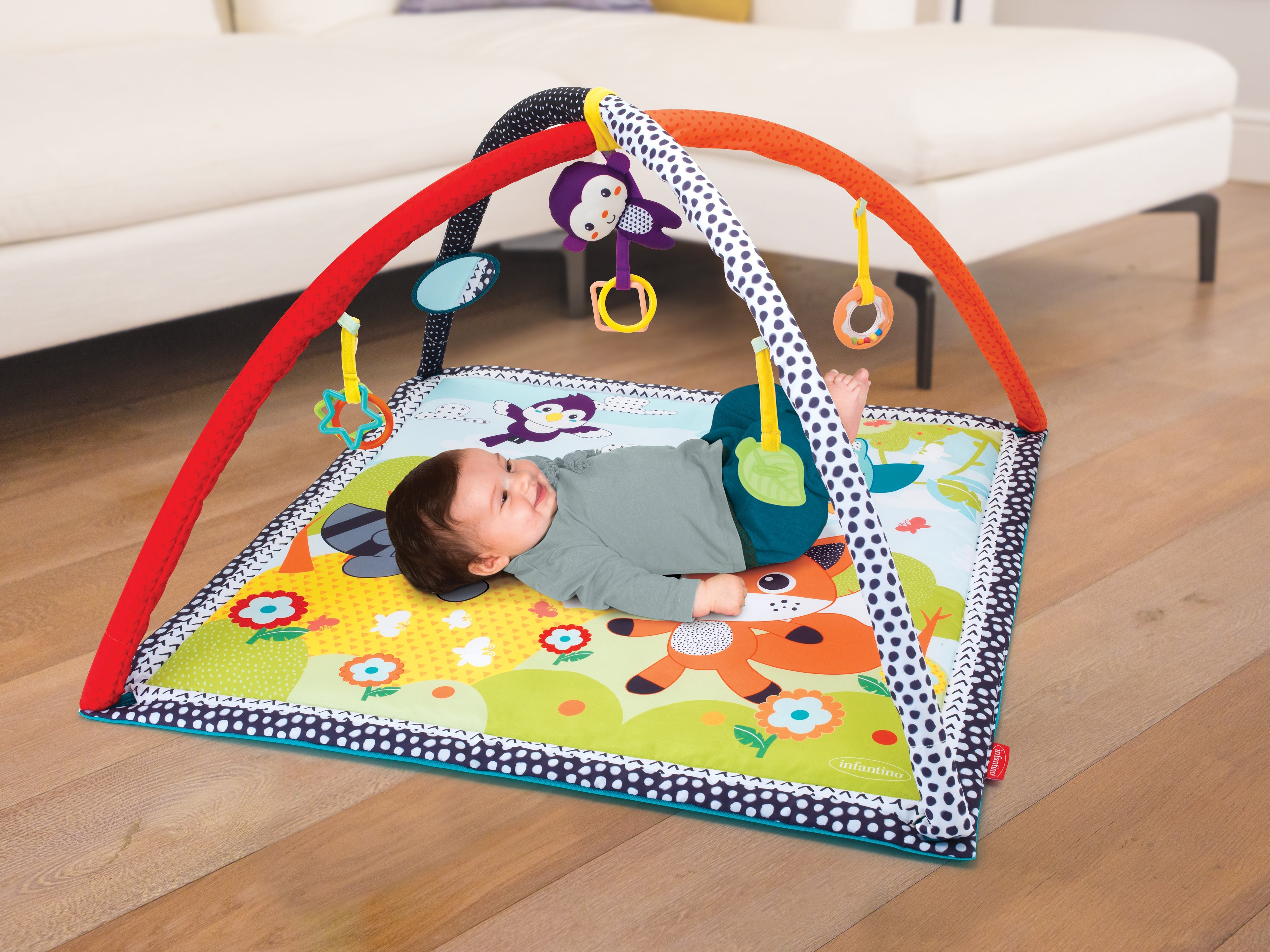 Infantino - Safari Activity Gym & Play Mat