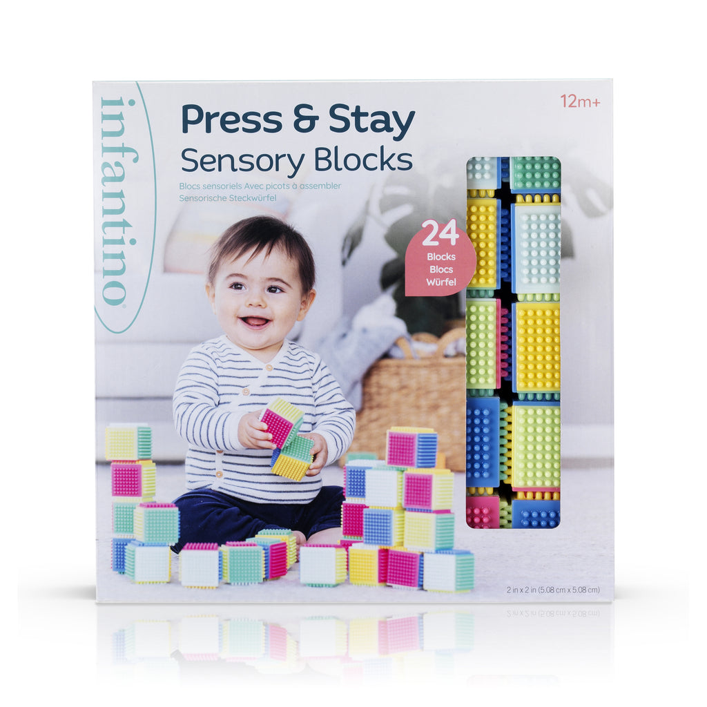 Infantino - Press & Stay - Sensory Blocks