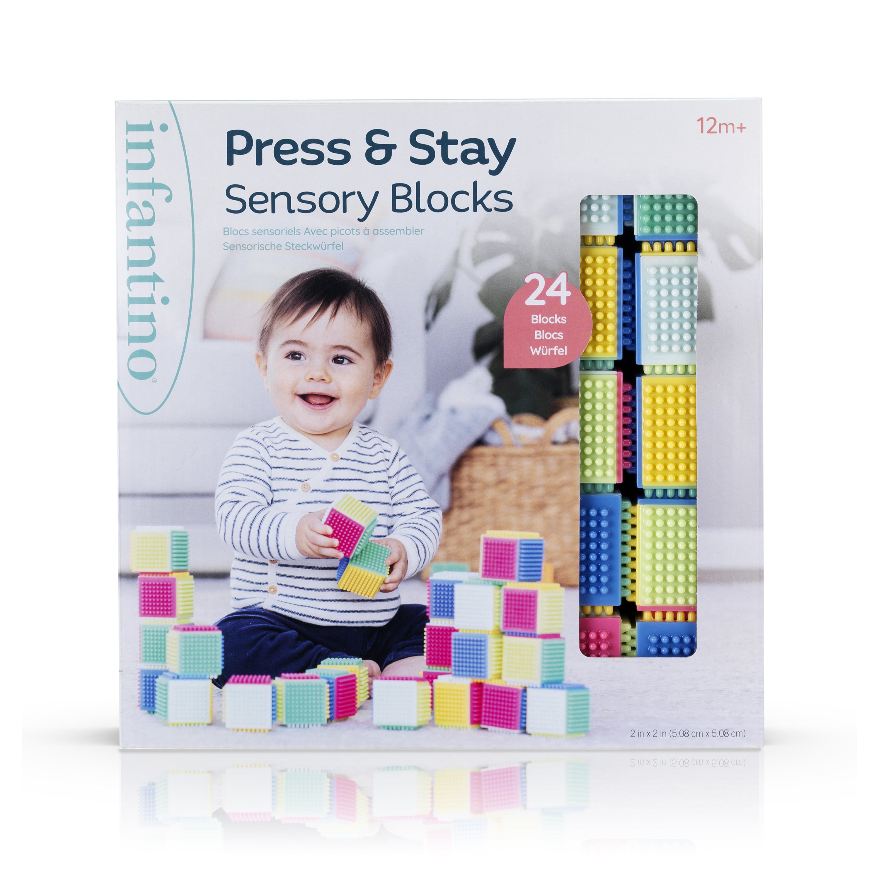 Infantino - Press & Stay - Sensory Blocks