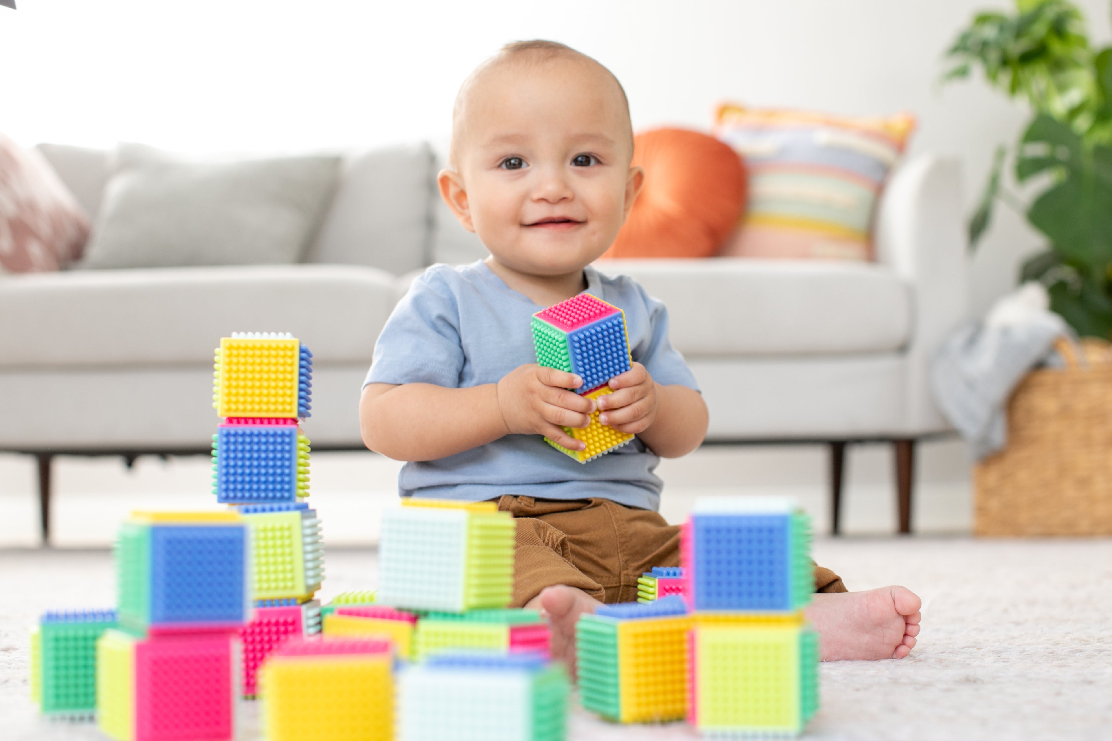 Infantino - Press & Stay - Sensory Blocks