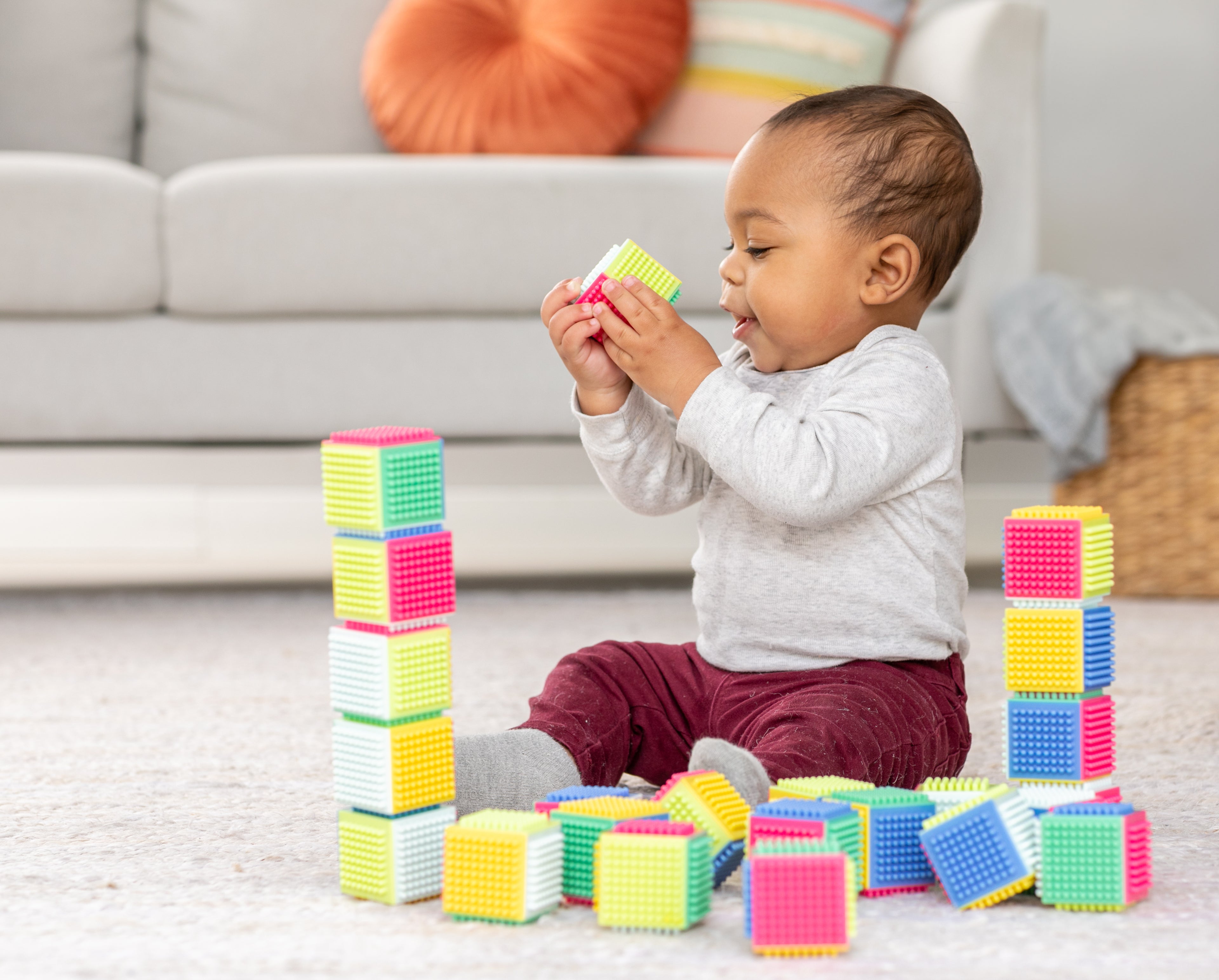 Infantino - Press & Stay - Sensory Blocks