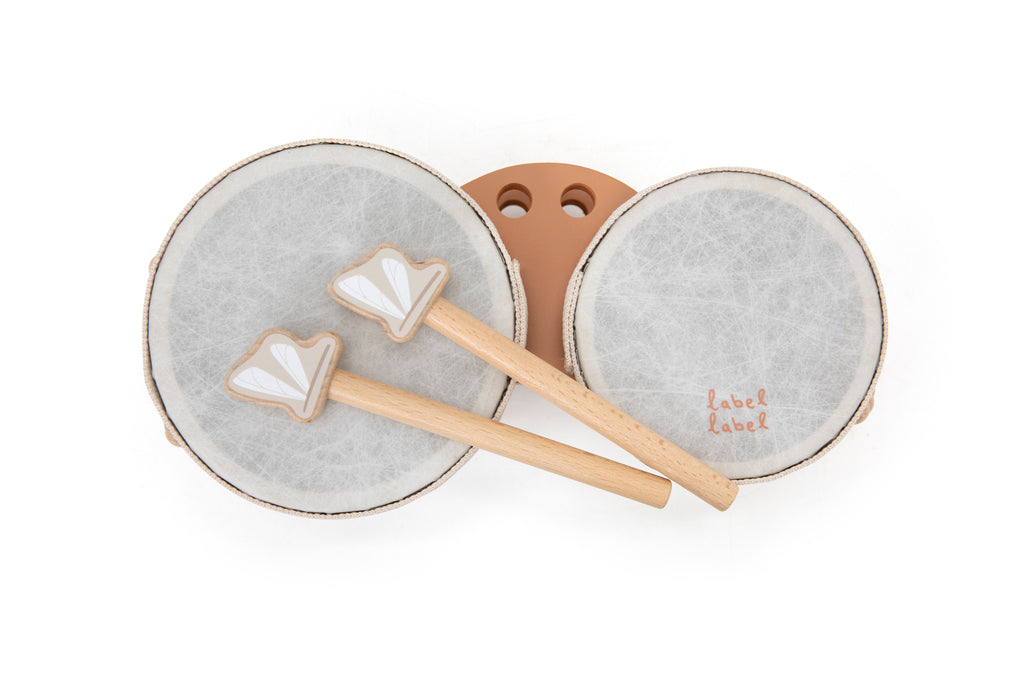 Label Label - Houten Bongo Trommel