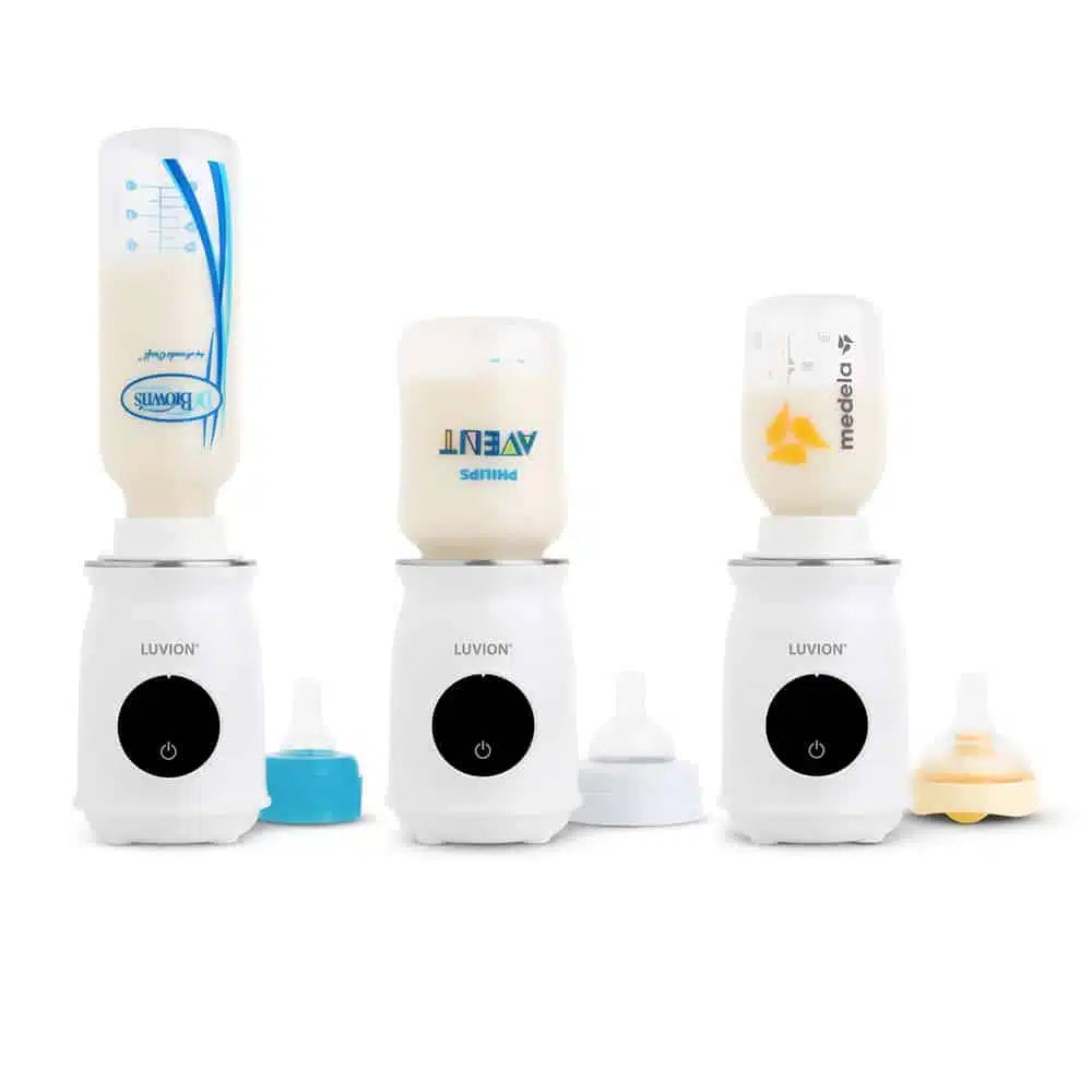 Luvion draagbare flessenwarmer - wit