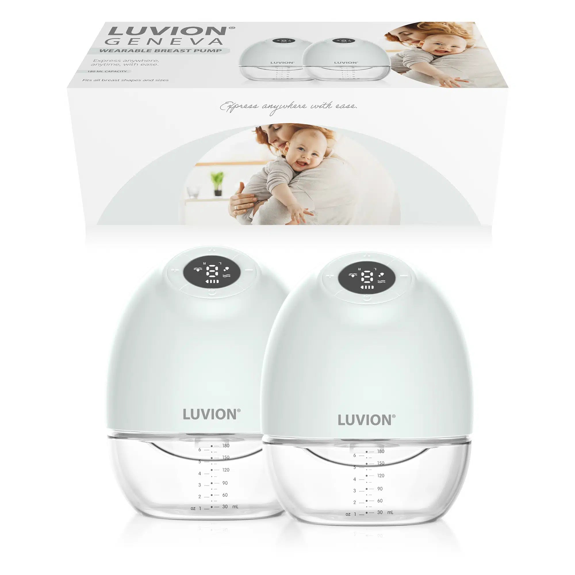 Luvion dubbelzijdige borstkolf Geneva