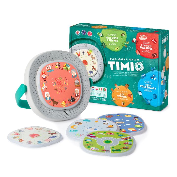 TIMIO - Muziek- & audiospeler + 5 audiodiscs