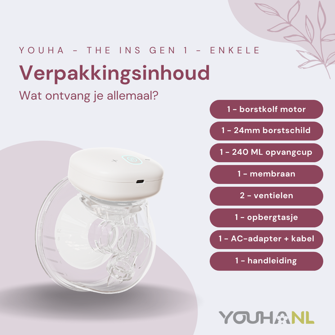 Youha elektrische borstkolf met app - The Ins Gen 1